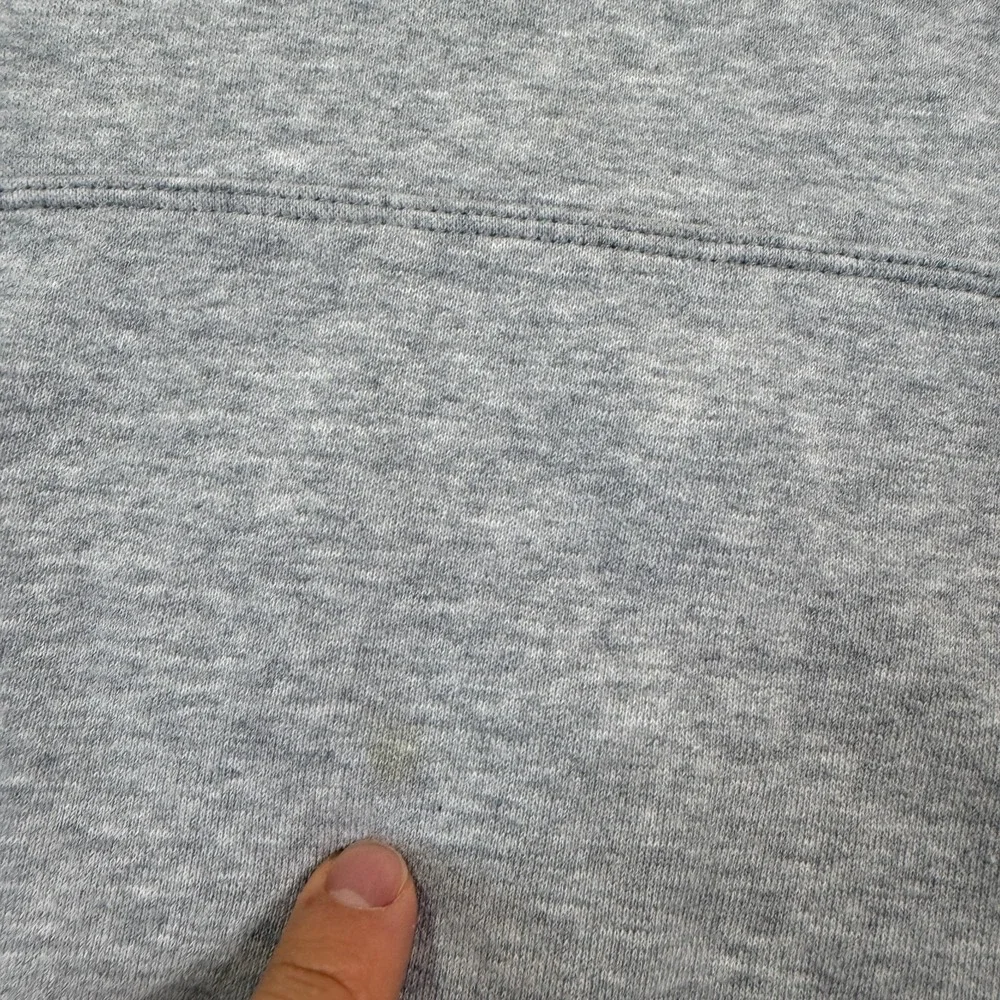 Champion Hoodie Women XXL Gray Crop Pullover‎ Fleece Logo Sweatshirt Authentic